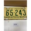 Image 2 : 1953 Sask Licence Plate