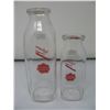 Image 2 : NORTHWESTERN CREAMERY MILK BOTTLES - VICTORIA,  B.C. -  Pint & Half Pint