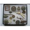 Image 2 : MINI DISPLAY CASE with RELICS & COINS FOUND IN ENGLAND with a Metal Detector