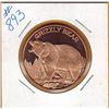 Image 1 : 1 OUNCE COPPER  .999 FINE - GRISSLY BEAR