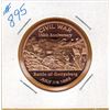Image 1 : 1 OUNCE COPPER  .999 FINE - US CIVIL WAR - BATTLE OF GETTYSBURG
