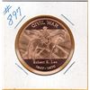 Image 1 : 1 OUNCE COPPER  .999 FINE - US CIVIL WAR - ROBERT E. LEE