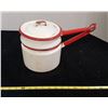 Image 1 : Vintage Enamel Double Boiler Pots