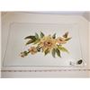 Image 1 : VINTAGE CUTLER GLASS HAND PAINTED TRAY 10 X 16"
