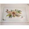 Image 3 : VINTAGE CUTLER GLASS HAND PAINTED TRAY 10 X 16"