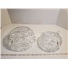 Image 4 : 2 GLASS CRYSTAL CANDY DISHES