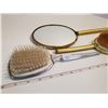 Image 2 : VINTAGE HAIR BRUSHES & MIRROR