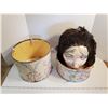 Image 1 : VINTAGE WIG IN HOMEMADE BOX