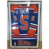 Image 1 : SIGNED Steve Smith Oilers Jersey In Frame 41×27 w/Certification