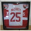 Image 1 : SIGNED Darren McCarty Detroit Jersey In Frame 34×33 w/Certification