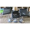 Image 1 : 3 Leather Bar Height Bar Stools