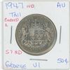 Image 1 : 1947 George VI 50 Cent ND, Tall, Curved L, AU