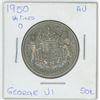 Image 1 : 1950 George VI 50 cent No Lines O, AU