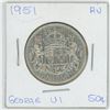 Image 1 : 1951 George VI 50 Cent AU
