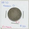 Image 1 : 1870 Victoria 25 Cent, Narrow O, G-4