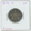 Image 1 : 1874 - H Victoria 25 Cent VF