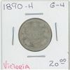 Image 1 : 1890-H Victoria 25 Cent G-4
