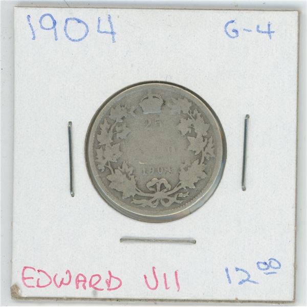 1904 Edward VII 25 Cent G-4