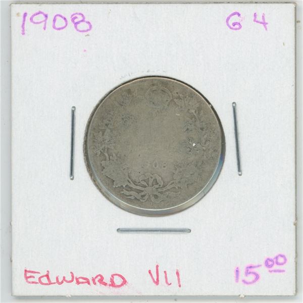 1908 Edward VII 25 Cent G4