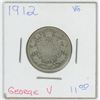 Image 1 : 1912 George V 25 Cent VG