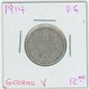 Image 1 : 1914 George V 25 Cent VG