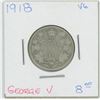 Image 1 : 1918 George V 25 Cent VG