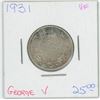 Image 1 : 1931 George V 25 Cent VF