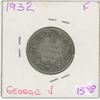 Image 1 : 1932 George V 25 Cent F