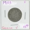 Image 1 : 1933 George V 25 Cent F