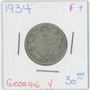 Image 1 : 1934 George V 25 Cent F+