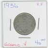 Image 1 : 1936 George V 25 Cent EF