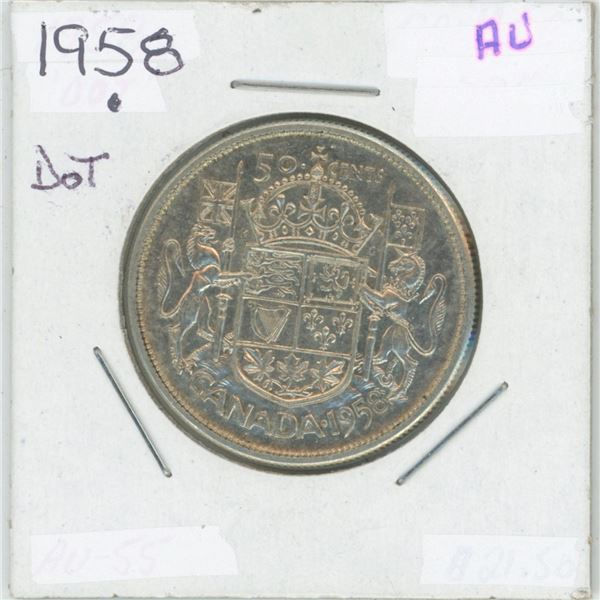 1958 DOT Laureta Elizabeth II 50 Cent AU