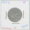 Image 1 : 1942 George VI 25 Cent EF