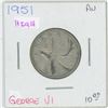 Image 1 : 1951 High George VI 25 Cent AU