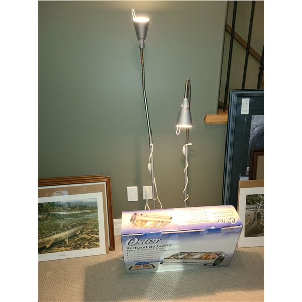 Lamps and Oster triple Buffett server Cat A