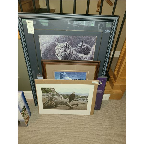 Framed Art Prints & Unframed W. Allan Hancock Print Cat - A