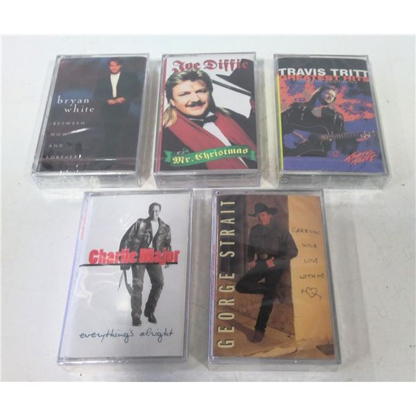 Lot of 5 unopened Prime Country Cassette Tapes