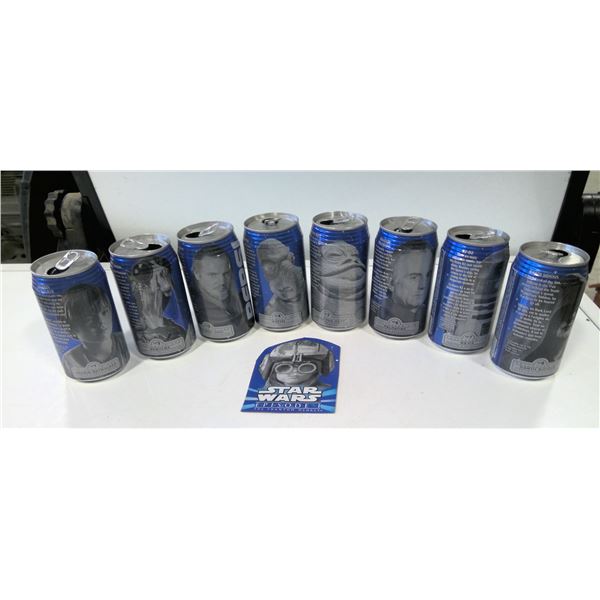 Lot of Star Wars Pepsi Collectible cans