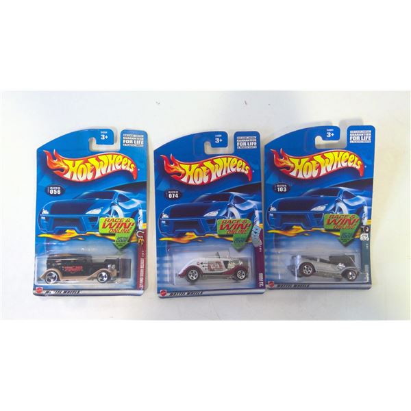 Lot of 3 Hot Wheels 2002 Cars still sealed