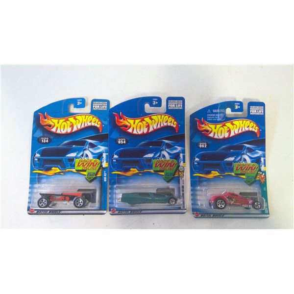 Lot of 3 Hot Wheels 2002 Cars still sealed