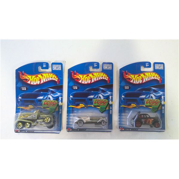 Lot of 3 Hot Wheels 2002 Cars still sealed