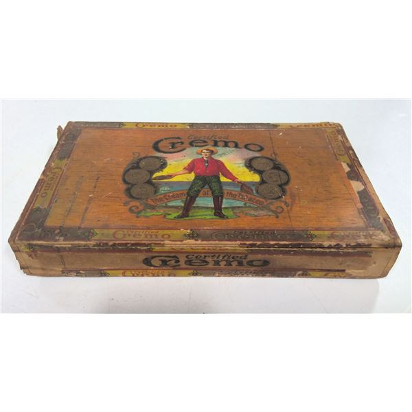 Antique Cremo Wood Cigar Box