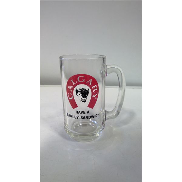 Vintage Calgary Brewing "Have a Barley Sandwich" Beer Glass