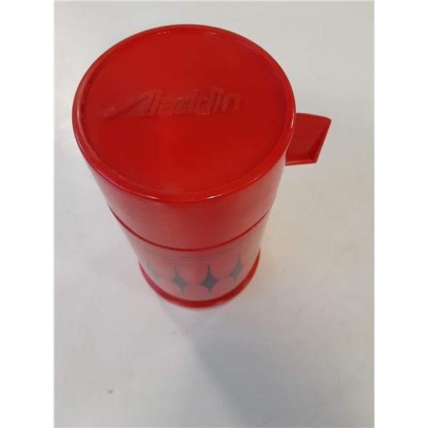 Vintage Red and Black Aladin Thermos