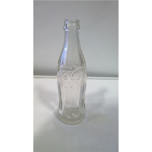 Heavy Glass Coca Cola Bottle Stamped 58'