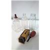 Image 1 : Lot of 3 Antique Baby Bottles and Rectal Syringe