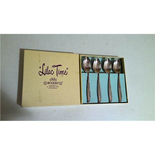 "Lilac Times" 1881 Rogers Silverplate Sppon Set