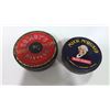 Image 1 : Lot of 2 round pocket tobacco tins