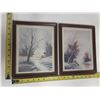 Image 1 : Lot of 2 vintage framed art prints