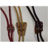 Image 4 : Lot of 3 semi precious stone bolo ties